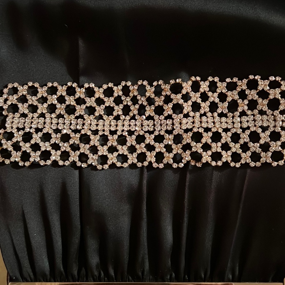 Gold Plated Diamond Choker